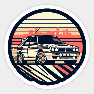 Lancia Delta Integrale Rally Car Sticker